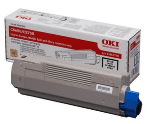 OKI 43865708 tonerkassett, 1 st. Original, svart