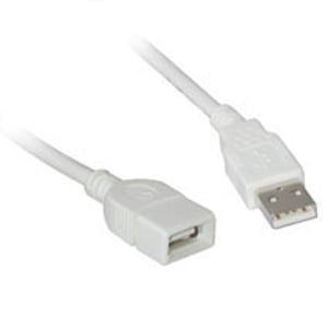 C2G USB A Male to A Female Extension Cable, 2m, White