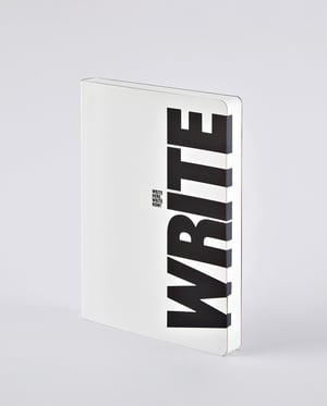 nuuna Graphic L notatnik 256 ark. Czarny, Biały