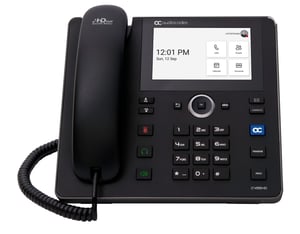 AudioCodes C455HD VoIP Phone, Black, 8 Lines, TFT