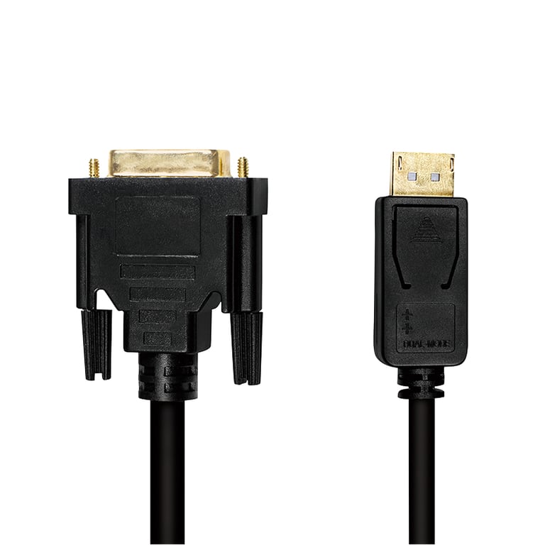 LogiLink CV0132 adapter kablowy 3 m DisplayPort DVI Czarny