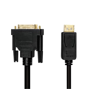 LogiLink CV0132 adapter kablowy 3 m DisplayPort DVI Czarny