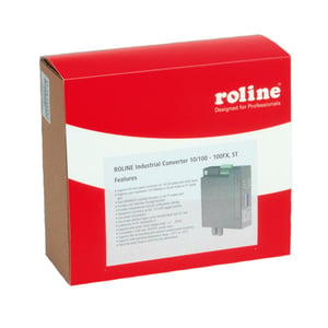 ROLINE Industrial Converter 10/100Base-T – Multimode-Glasfaser, ST-Netzwerkkonverter