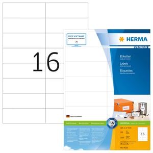 HERMA 4620 bedruckbare Etiketten, weiß, nicht klebend, zum Bedrucken