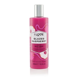I LOVE Glazed Raspberry 360 ml Duschgel för kroppen: Donut, Hallon, Jordgubbe, Vanilj