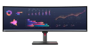 Lenovo ThinkVision P49w-30 monitor komputerowy 124,5 cm (49") 5120 x 1440 px Dual WQHD LED Czarny