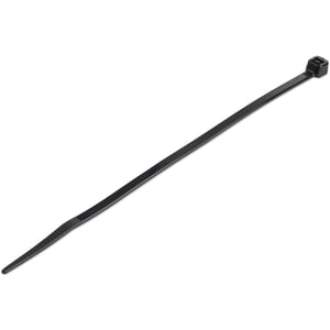 StarTech CBMZT6BK Cable Tie, Release-Type Cable Tie, Nylon, Black Plastic, 1,000 pcs.