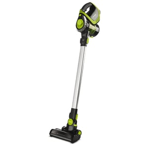 Polti Forzaspira Slim SR110 2-i-1-dammsugare med stativ, batteri, torr HEPA-filter, utan påse, svart, limegrön, metallic