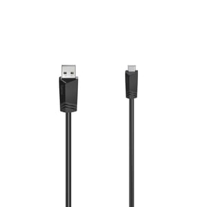 Hama 00200605 USB-Kabel USB 2.0 0,75 m Mini-USB B – USB A Schwarz