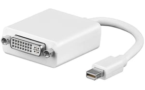 Microconnect MDPDVI adapter kablowy 0,15 m Mini DisplayPort DVI-I Biały