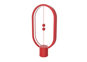 Allocacoc Heng Balance Ellipse lampa stołowa LED Czerwony