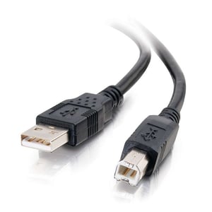 C2G 28102 USB 2.0 Cable, 2 m, USB A to USB B, Black