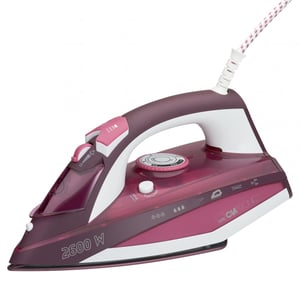 Clatronic DB 3705 Ångstrykjärn med keramisk stryksula, 2600 W, rosa