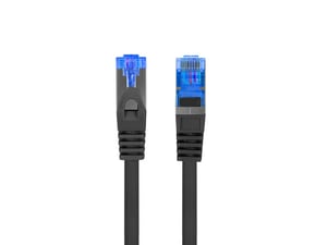 Lanberg PCF6A-10CC-0050-BK kabel sieciowy Czarny 0,5 m Cat6a F/UTP (FTP)