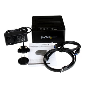 StarTech SDOCK2U33RE duplikator Duplikator HDD/SSD Czarny 1 kopii