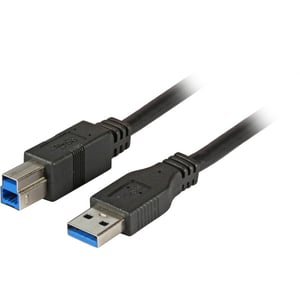 EFB Elektronik 1.8m USB 3.0 A/B kabel USB USB 3.2 Gen 1 (3.1 Gen 1) 1,8 m USB A USB B 5 Gbit/s Czarny