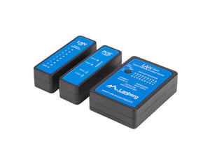 Lanberg NT-0404 Network Cable Tester, PoE Tester, Black, Blue