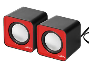 Audiocore AC870 R 2-drożny Szary, Czerwony Przewodowa 3 W