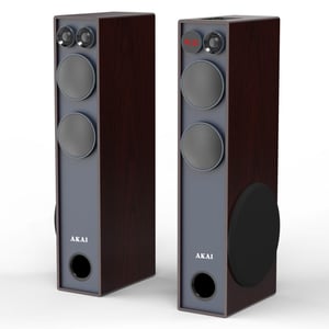 Akai SS061A-2086 Speaker, Brown, Wired and Wireless 20 W
