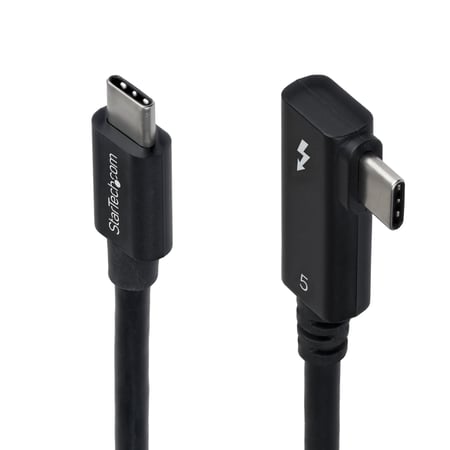 StarTech TBLT5MM80CM240WRA kabel Thunderbolt 0,8 m 80 Gbit/s Czarny