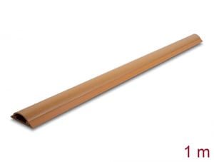 DeLOCK Selbstklebende Kabelleiste 50 x 13 mm – Länge 1 m, Holzoptik