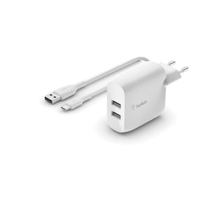 Belkin WCE001VF1MWH Ladegerät für mobile Geräte, universell, weiß, Wechselstrom, für den Innenbereich