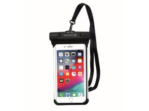 Swissten 32900800 pokrowiec na telefon komórkowy 16,5 cm (6.5") Etui zamykane Czarny, Przezroczysty