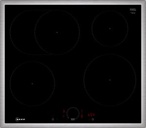 Neff T56SHF1L0 Cooktop Black, Stainless Steel Built-in 60 cm Induction Cooktop with 4 cooking zones