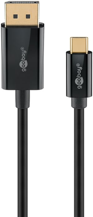 Goobay 75705 adapter kablowy 2 m USB Type-C DisplayPort Czarny
