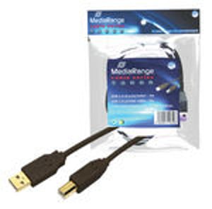 MediaRange MRCS102 seriell kabel, svart, 5 m