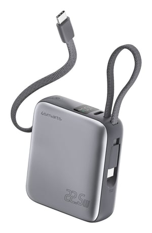 4smarts 541625 Litium-polymer-powerbank (LiPo) 10 000 mAh Grå