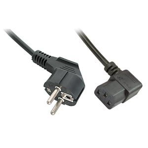 Lindy 30345 Power Cord, Beige, 2 m, CEE7/7, C13, Panel