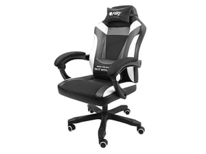 FURY Avenger M+ Uniwersalny fotel dla gracza Obite siedzisko Czarny, Biały