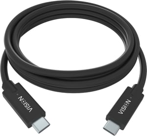 Vision TC 2MUSBC/BL USB 3.2 Gen 1 (3.1 Gen 1) Cable, 2 m, USB-C, Black