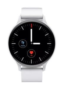 Canyon CNS-SW68SS Smartwatch / Sportuhr, 45 mm LCD-Display, digitaler Touchscreen, silberfarben