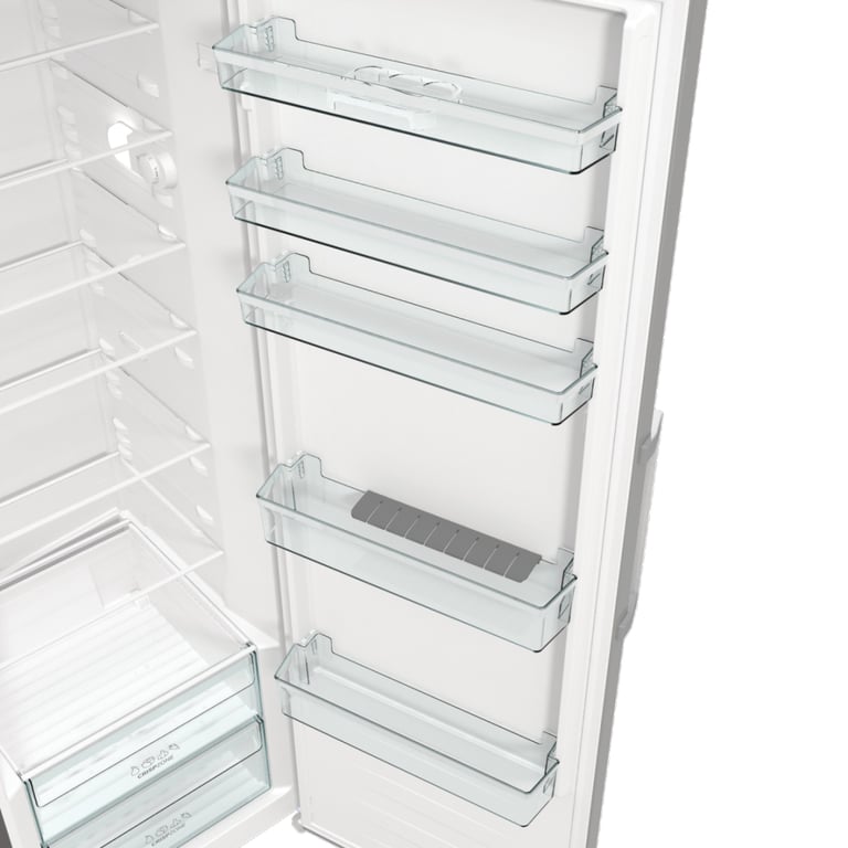 Gorenje R619EES5 lodówka Wolnostojący 398 l Szary, Metaliczny