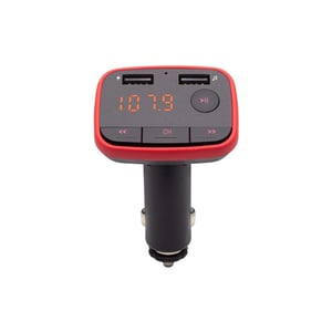 Savio TR-10 FM-sändare 87–108 MHz Bluetooth/USB Svart, Röd