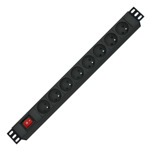 ROLINE 19.07.1618 PDU Power Distribution Unit, 8 x Power Outlets, Black