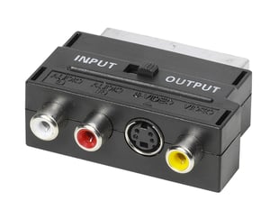 Vivanco 47/41 04 Mini DIN + 3x RCA SCART (21-pin) Black
