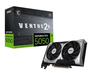 MSI GEFORCE RTX 5050 8G VENTUS 2X OC Grafikkarte von NVIDIA mit 8 GB GDDR6