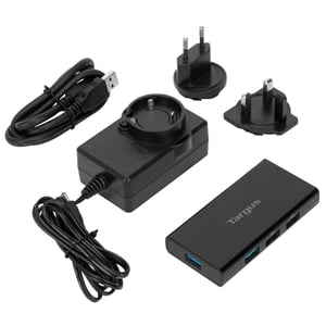 Targus ACH225EU USB 3.2 Gen 1 (3.1 Gen 1) Type-A Hubs and Concentrators, Black
