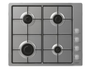 Candy Idea CHW6LX Edelstahl Einbaugerät 60 cm Gas 4 Kochzonen