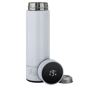 Extralink Smart Travel Mug – termomugg i vitt med temperaturdisplay
