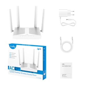 Cudy AP1300D punkt dostępowy WLAN 1167 Mbit/s Biały Obsługa PoE