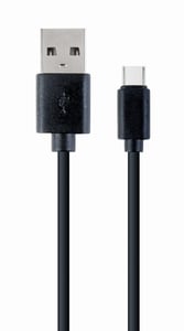 Cablexpert CC-USB2-AMCM-1M USB Cable, USB 2.0, USB-A to USB-C, 0.48 Gbit/s, Black