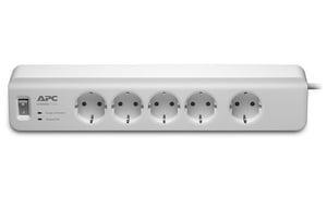 APC PM5-GR Surge Protector, White, 5 x 230 V AC Outlets, 1.83 m