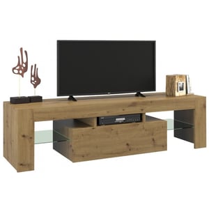 Topeshop RTV DEKO140 ARTISAN TV Stand or Entertainment Center, 0 drawers, 3 shelves.