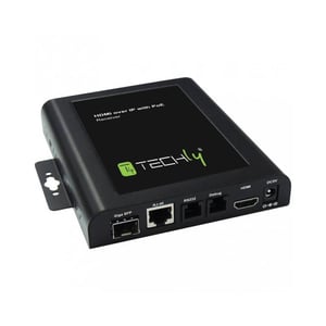 Techly IDATA EXTIP-VWR AV Receiver Extension Cable, Black