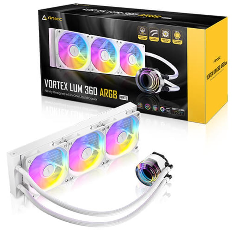 фото Водяное охлаждение Antec Vortex Lum 360 White ARGB (0-761345-40056-5)