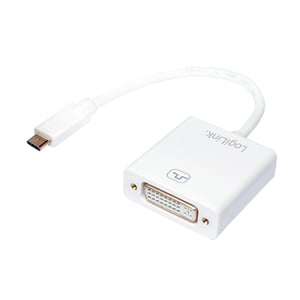 LogiLink USB-C/DVI externe USB-Grafikkarte 1920 x 1080 px Weiß